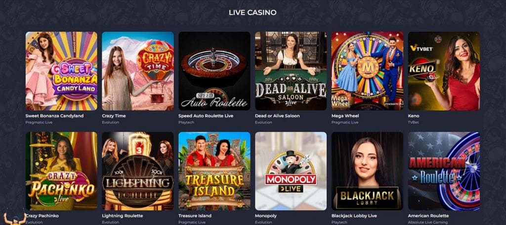 Live casino, Rolling Slots Casino, physical casino